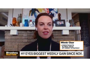 On "Bloomberg Real Yield", Bloomberg's Katie Greifeld talks with Winnie Cisar, global head of credit strategy at CreditSights, about the credit market and high-yield. Global investment-grade bond issuance last week easily topped dealer estimates.
