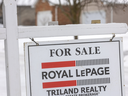 Existing home sales in Canada fell 38 percent last year, according to the Canadian Real Estate Association.