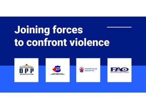 Four of Canada's largest police associations have joined forces to confront violence against police and the communities they serve.