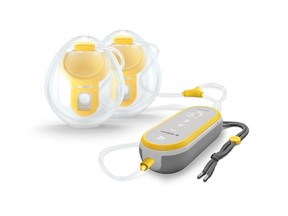 The Freestyle Hands-free Collection Cups are shaped to fit the lactating breast and offer comfort while worn, without weighing down the breast. The in-bra cups feature Medela's patented 105-degree breast shield, shown to increase milk output. Designed based on Medela's extensive research, the Hands-free Collection Cups have an intentional droplet shape which offers better support where the most milk-making tissue exists. The transparent cup allows mom to verify correct nipple alignment and provides visual confirmation of milk flow.