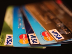 Mastercard Inc. and Visa Inc. credit cards.