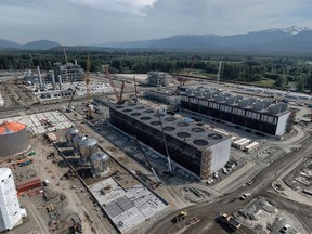 LNG Canada site construction activities in Kitimat, B.C.