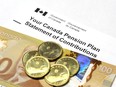A Canada Pension Plan statement of contributions.
