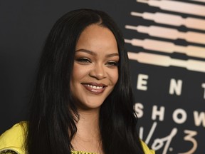 FILE - Rihanna attends an event for her lingerie line Savage X Fenty at the Westin Bonaventure Hotel in Los Angeles on on Aug. 28, 2021. The need to increase funding for Black feminist organizations is urgent, according to an open letter from some of philanthropy's most influential organizations – including Melinda Gates' Pivotal Ventures, Rihanna's Clara Lionel Foundation, as well as the Ford Foundation and MacArthur Foundation – released Thursday, Jan. 26, 2023.