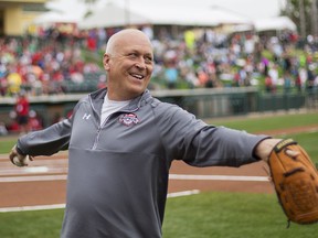 FILE -Former Baltimore Orioles' Cal Ripken Jr., throws the ball around before the start of an exhibition spring training baseball game between the Atlanta Braves an the Washington Nationals, Friday, March 6, 2015, in Kissimmee, Fla. Cal Ripken's eponymous tournaments for youth baseball players have merged with Cooperstown All Star Village under a new agreement with the owners of the Philadelphia 76ers and New Jersey Devils. Josh Harris and David Blitzer have become majority investors in the deal announced Wednesday, Jan. 18, 2023 that merged two of the leading youth baseball brands that combined to host more 15,000 teams and 250,000 participants last year.