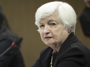 U.S. Treasury Secretary Janet Yellen attends a bilateral meeting with China's Vice-Premier Liu He, in Zurich, Switzerland on Wednesday, Jan. 18, 2023.