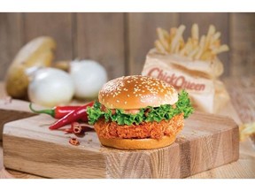 ChickQueen's Tandoori Chicken Sandwich is comprised of a crunchy, juicy double hand-breaded chicken breast fillet, spread with spicy tandoori sauce, fresh lettuce and served on a toasted seeded bun.