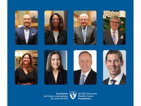 Eight distinguished business and community leaders joined the MUHC Foundation's Board of Directors