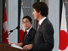 Fumio Kishida and Justin Trudeau