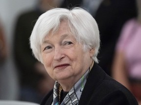 FILE - Treasury Secretary Janet Yellen listens, Sept. 15, 2022, in Lanham, Md. Yellen is visiting Senegal with a message about the future of U.S.-Africa relations. Yellen later will visit Zambia and South Africa as part of a 10-day trip.