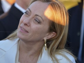 Italian Prime Minister Giorgia Meloni departs Algiers after a two day official visit in Algeria, Monday, Jan. 23, 2023. Italy and Algeria moved to broaden ties through a series of memorandums signed Monday during a two-day visit by Italian Premier Giorgia Meloni, who said the two countries are in the process of building