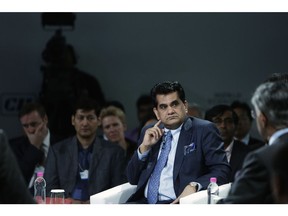 Amitabh Kant, chief executive officer of National Institution for Transforming India (NITI Aayog), attends the World Economic Forum (WEF) India Economic Summit in New Delhi, India, on Friday, Oct. 7, 2016. The summit concludes today. Photographer: Anindito Mukherjee/Bloomberg