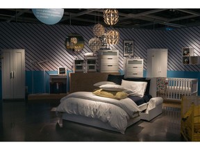 Bedroom furniture in the showroom of an Ikea store in Mexico City, Mexico, on Tuesday, April 20, 2021. The first Ikea store opened its doors in Mexico City in the first quarter of 2021, at the Encuentro Oceanía. The store created around 350 direct jobs and more than 1,000 indirect jobs. Photographer: Jeoffrey Guillemard/Bloomberg