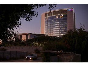 The Adani Group headquarters in Ahmedabad, India, on Wednesday, Feb. 1, 2023. Bonds of the Indian billionaire's flagship firm plunged to distressed levels in US trading, and the company abruptly pulled a record domestic stock offering after the Adani group suffered a $92 billion market crash.