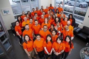 Above, staff at the Pizza Pizza head office in Toronto. NICK KOZAK, POSTMEDIA   SUPPLIED