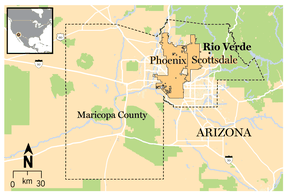 Rio Verde Foothills map