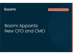 After recently appointing Steve Lucas as CEO, Boomi adds Arlen Shenkman, former Executive Vice President and Chief Financial Officer of Citrix, and Alison Biggan, former President, Corporate Marketing at SAP, to its accomplished executive leadership team