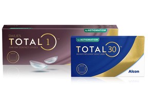 TOTAL30® for Astigmatism and DAILIES TOTAL1® for Astigmatism.
