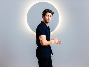 Nick Jonas on set during production of Dexcom's 2023 Super Bowl commercial launching its new Dexcom G7 CGM System.