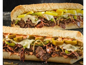 The Spicy Sriracha Cheesesteak and the Classic Philly Cheesesteak