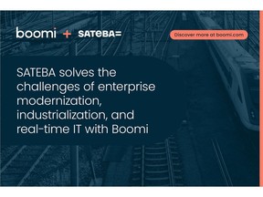 SATEBA Solves the Challenges of Enterprise Modernization, Industrialization, and Real-time IT With Boomi