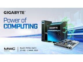 At MWC 2023, GIGABYTE to Present 5G Edge and Green Computing Solutions, Unveiling New Visions of "Power of Computing"