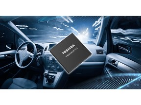 Toshiba: TB9083FTG, a gate-driver IC for automotive brushless DC motors that helps improve safety of electrical components.