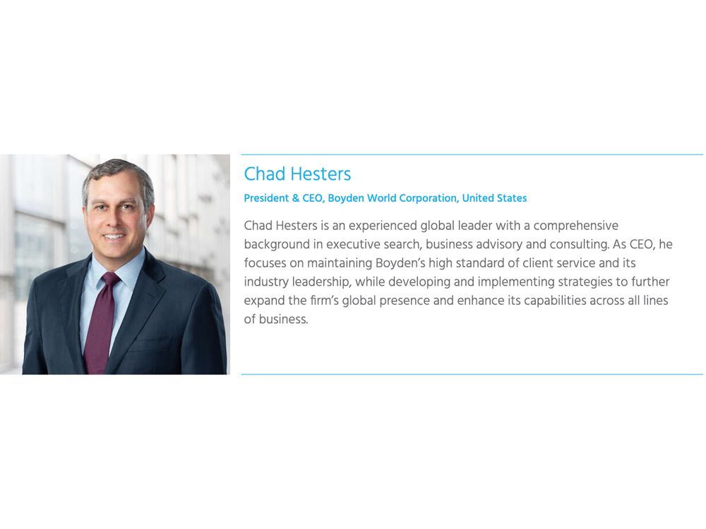 Boyden Appoints Distinguished Talent Solutions Leader Chad Hesters President & CEO