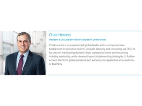 Boyden's new President & CEO, Chad Hesters