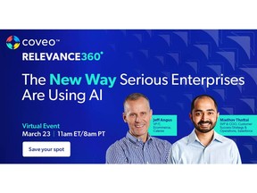 Coveo Relevance 360 - The New Way Serious Enterprises Are Using AI.