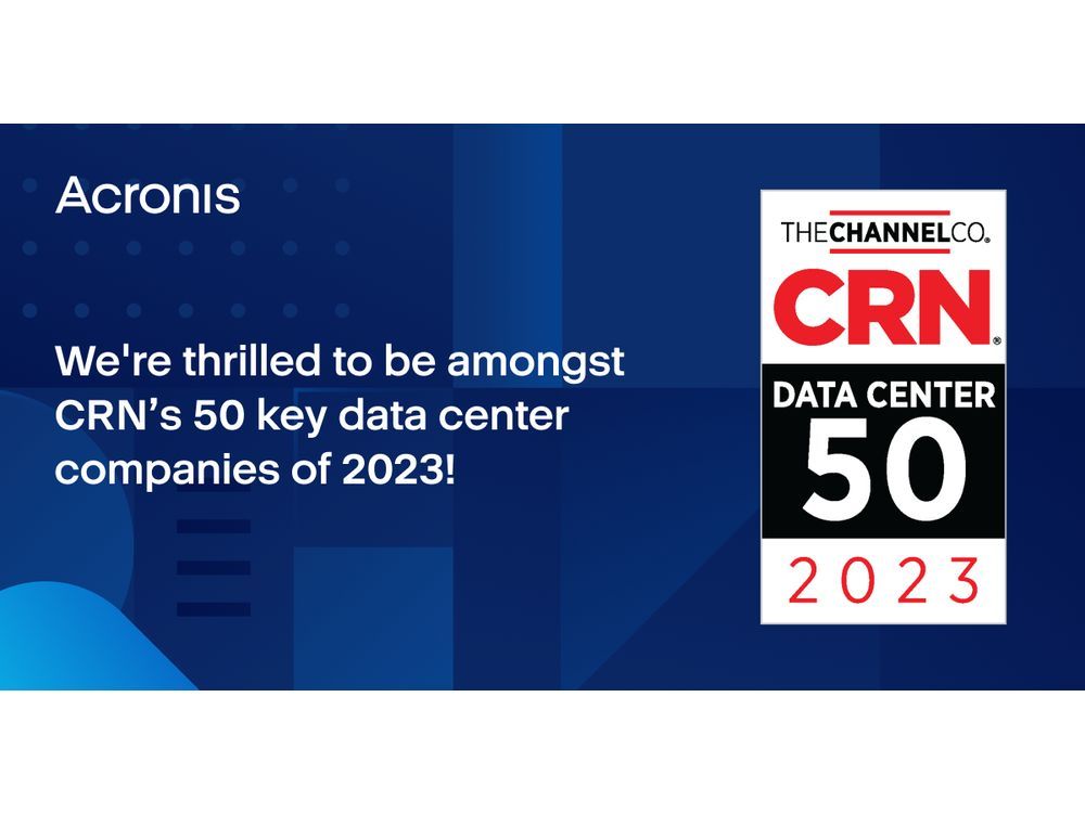 CRN Acknowledges Acronis on the 2023 Knowledge Heart 50 Listing