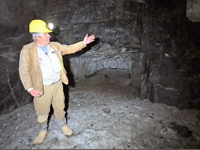 Sixty North Mining's Dave Webb in the Mon Mine, Northwest Territories. SUPPLIED
