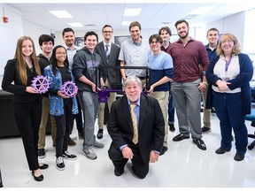 High Point University students had opportunities this week to learn from Apple Co-Founder Steve Wozniak, front center with Robotics Team.