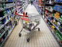 Grocery prices rose at a faster rate, with prices up 11.4 per cent compared with a year ago.