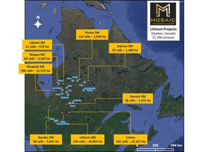 Lithium Projects Map