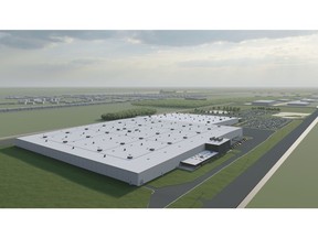 Magna Electric Vehicle Structures planned expansion in St. Clair, Michigan.