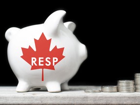 RESP Canadian Registered Education Savings Plan concept