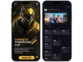 Compete.gg mobile application mockup