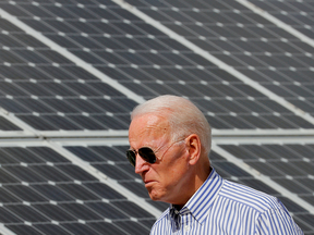 Joe Biden and solar panels