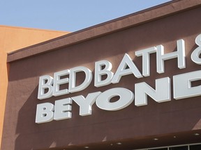A Bed Bath & Beyond sign is shown in Mountain View, Calif., Wednesday, May 9, 2012. Bed Bath & Beyond has received an initial order for creditor protection.THE CANADIAN PRESS/AP-Paul Sakuma
