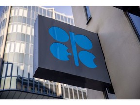 OPEC logo is seen on OPEC HQ in Vienna on 2022. August 17. Photo: Akos Stiller