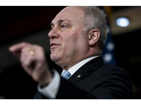 Representative Steve Scalise, a Republican from Louisiana, speaks during a news conference at the US Capitol on Jan. 10.