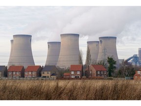 Cooling towers at Drax Power Station.