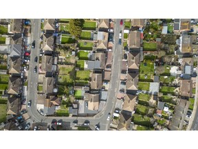 Residential properties in Slate Green, Kent, UK, on Thursday, Feb. 23, 2023. Photographer: Jason Alden/Bloomberg