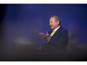 Andrew Forrest, chairman of Fortescue Metals Group Ltd., speaks during the AFR Business Summit in Sydney, Australia, on Tuesday, March 7, 2023. The summit runs through March 8. Photographer: Brent Lewin/Bloomberg