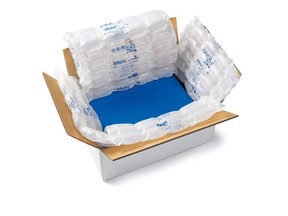 AIRplus® 50% Recycled Cushion is ideal for cushioning and wrapping shipping goods with a light to medium weight.