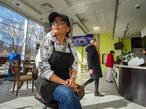 Bowl and Snacks owner Rashmi Shrestha at her Toronto restaurant. Shrestha spends upwards of 14 hours a day at the store.