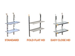 Masterack lineup of high-quality aluminum folding shelves launched at NTEA Work Truck Week 2023.