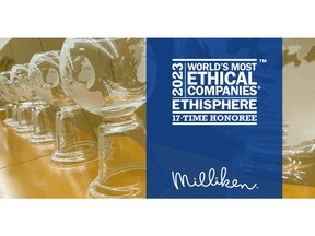 Milliken is a 17-time World's Most Ethical Companies honor, one of only six companies included on the list each year since it was first published.