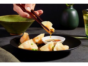 Steamed dumplings made with delicious Fork & Good cultivated pork